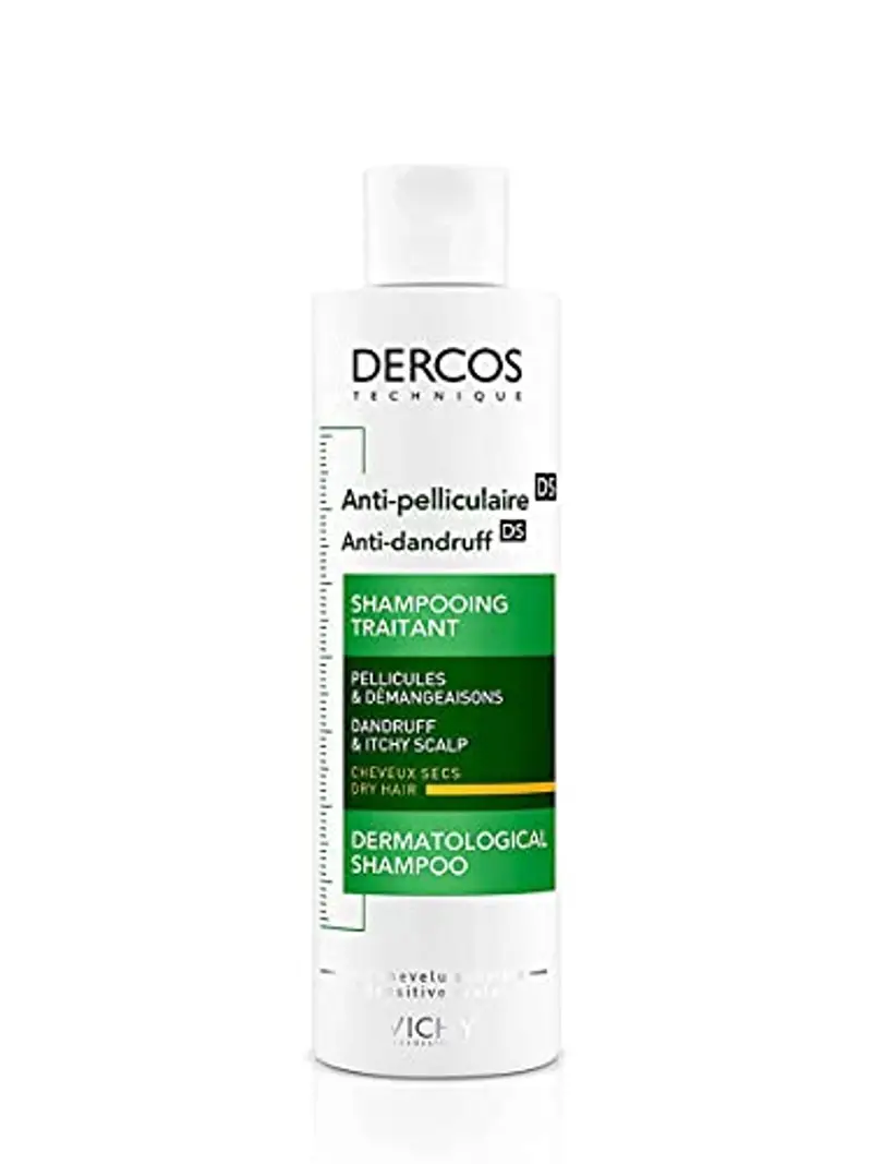 VICHY Dercos, Shampoo Anti-Forfora DS, Per Capelli Secchi, Azione Riequilibrante, Effetto Anti-Ricomparsa, Arricchito con Disolfuro di