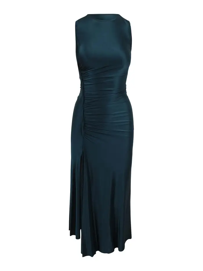 Victoria Beckham Abito in jersey lucido Blu