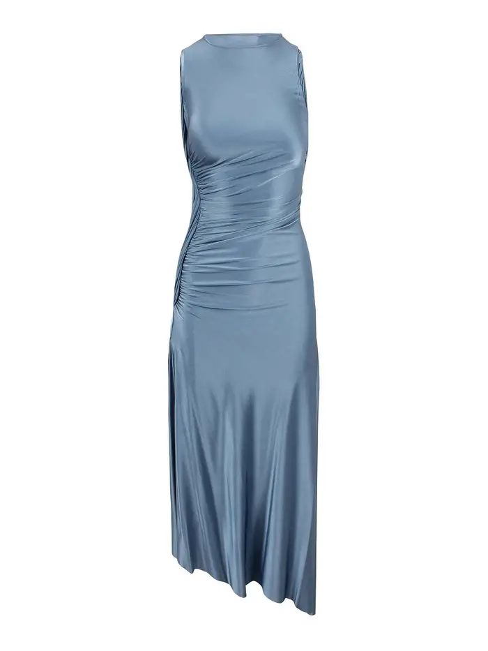 Victoria Beckham Abito in jersey lucido Blu