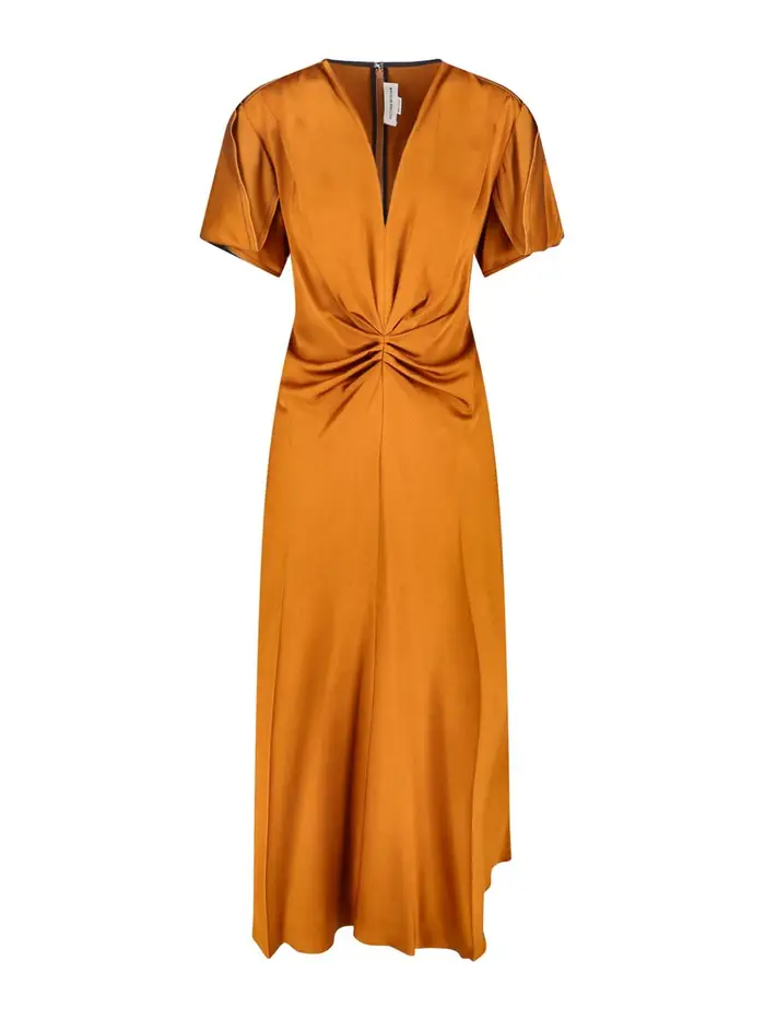 Victoria Beckham Abito Midi Arancione