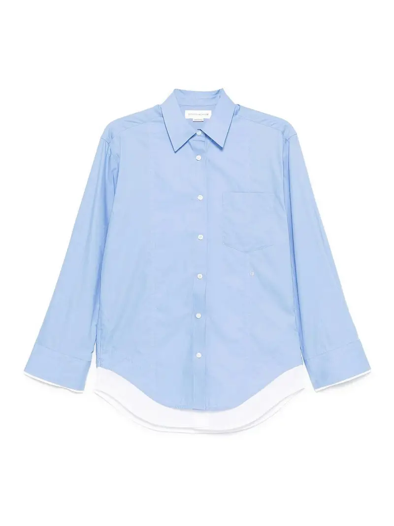 Victoria Beckham Camicia a doppio strato Azzurro