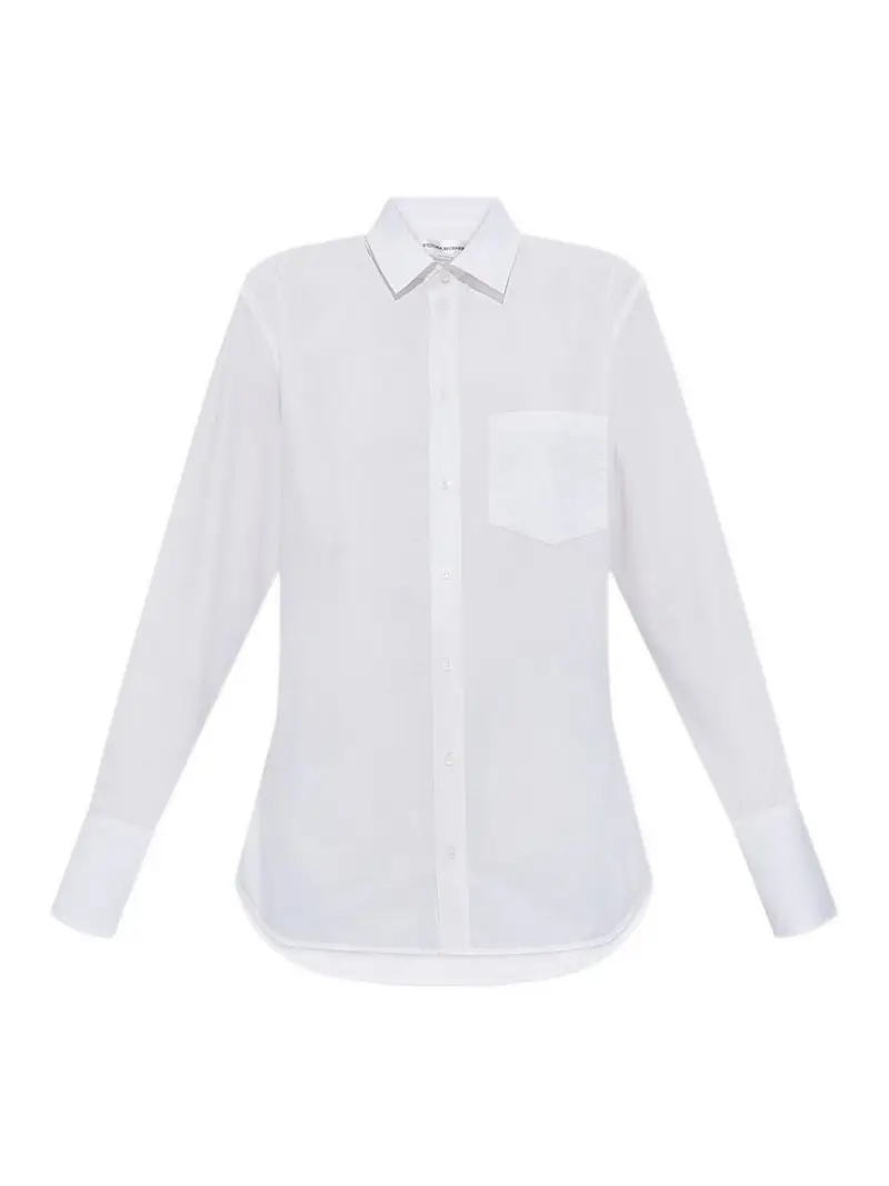 Victoria Beckham Camicia in cotone biologico Bianco