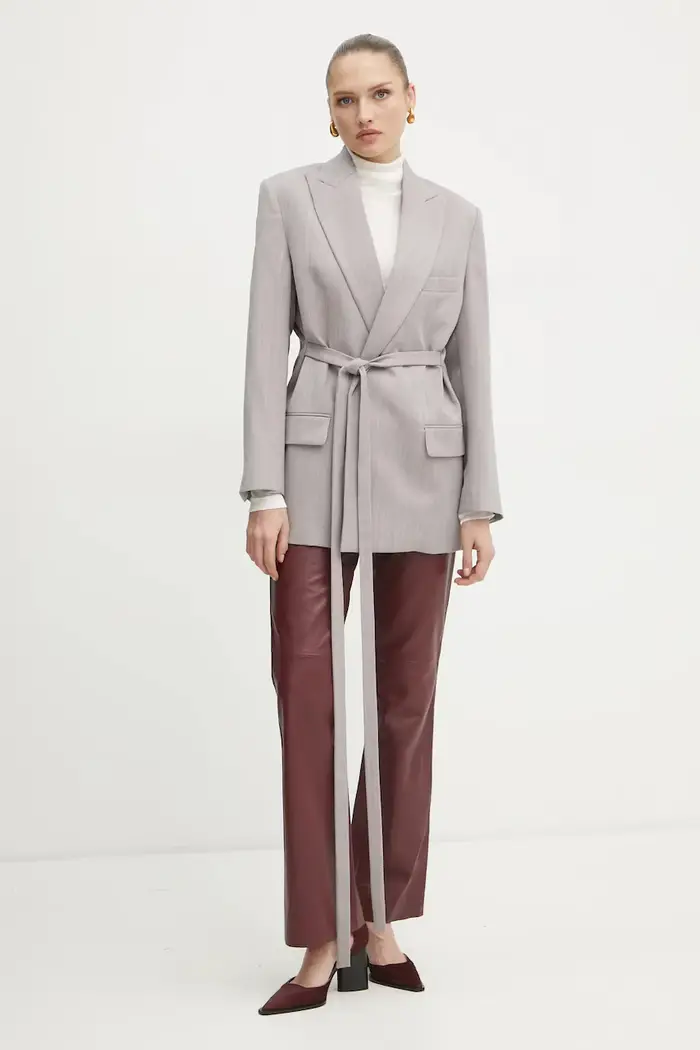 Victoria Beckham giacca in lana Grigio
