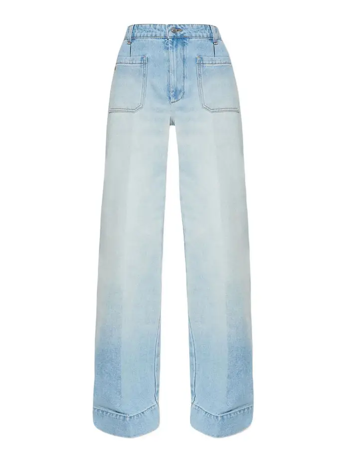 Victoria Beckham Jeans Alina a zampa di elefante Blu