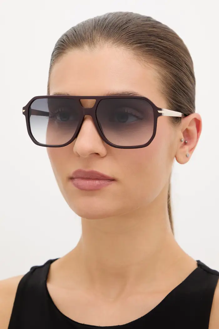Victoria Beckham occhiali da sole da donna Granata