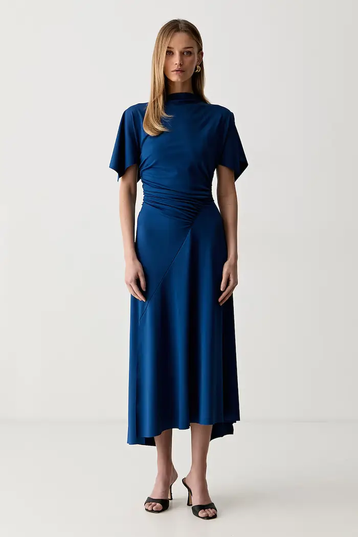 Victoria Beckham vestito svasato Blu navy