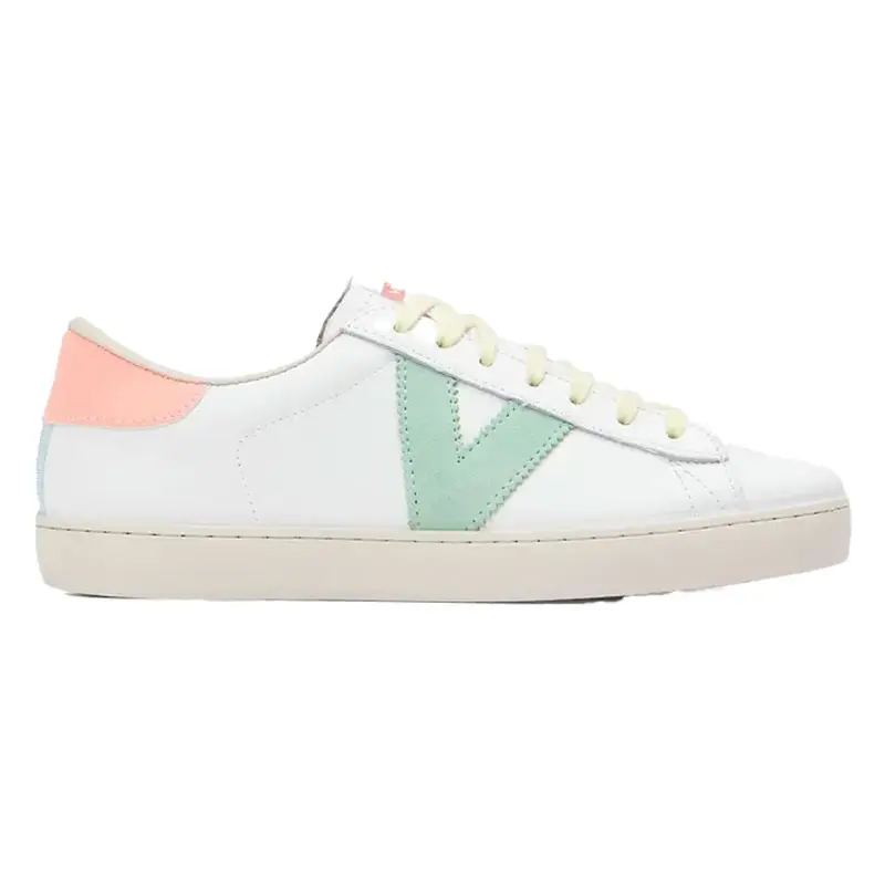 Victoria Berlin Piel & Neon Bianco Verde Neon - Sneakers Donna EUR