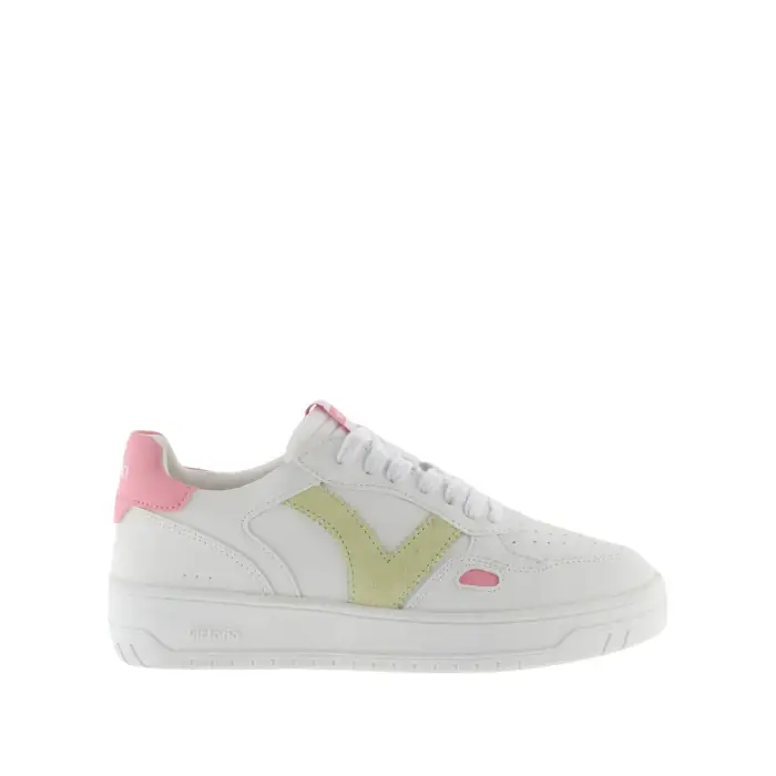 Scarpe da ginnastica singole da donna in pelle e con effetto neon Victoria Rose