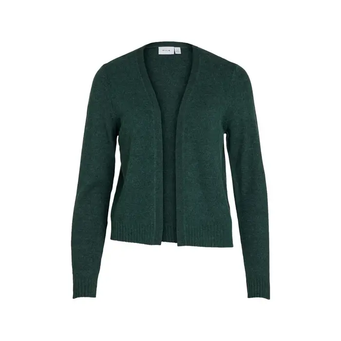 Vila Mantella Cardigan Ril Short - Pineneedle Verde