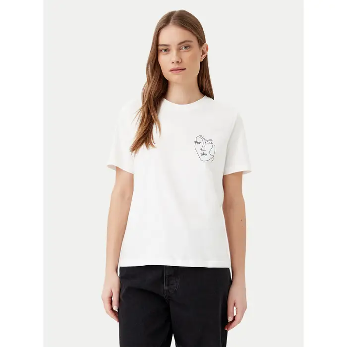 T-shirt Sybilla 14103247 Bianco Regular Fit