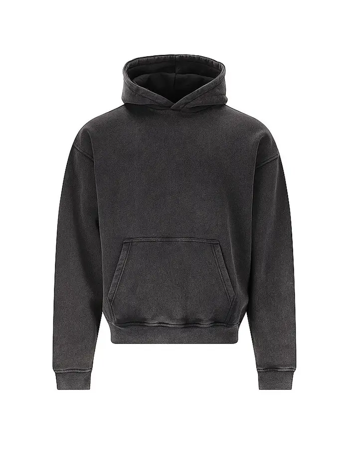 VIRTUS Felpa con cappuccio da uomo LLyod Washed nero