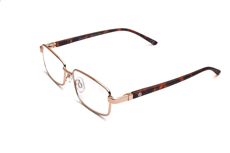 Vitallite Occhiali da lettura unisex Metallo canna di fucile squadrati