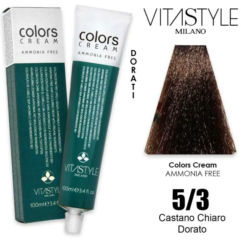 Vitastyle Tinta capelli in crema senza ammoniaca 100 ml 5.3