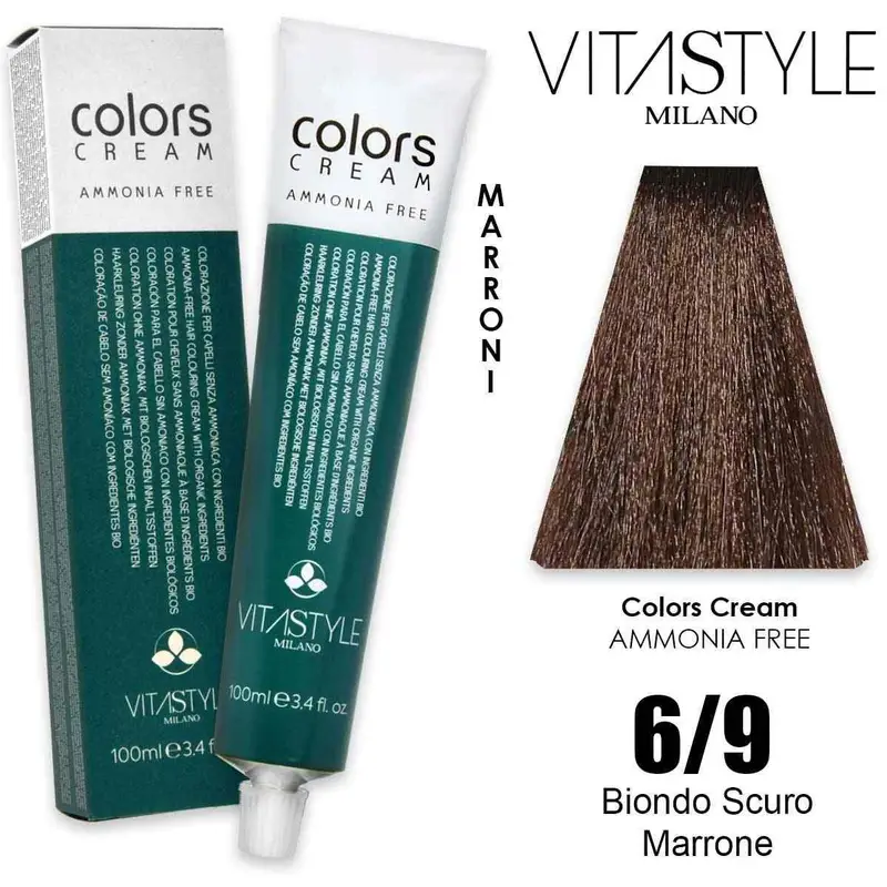 Vitastyle Tinta capelli in crema senza ammoniaca 100 ml 6.9