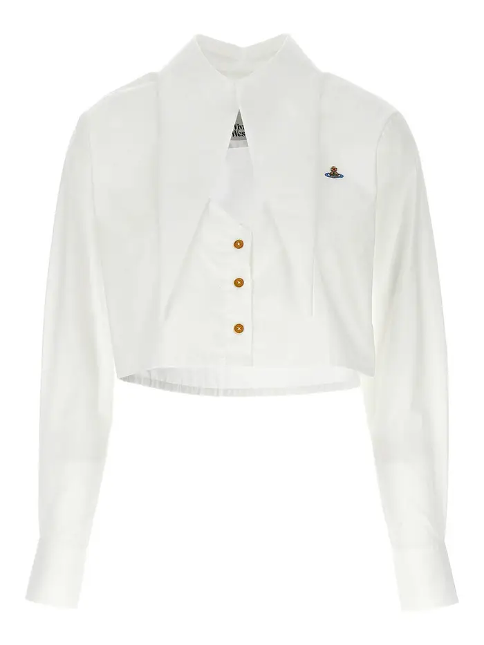 Vivienne Westwood Camicia corta con cuore Bianco