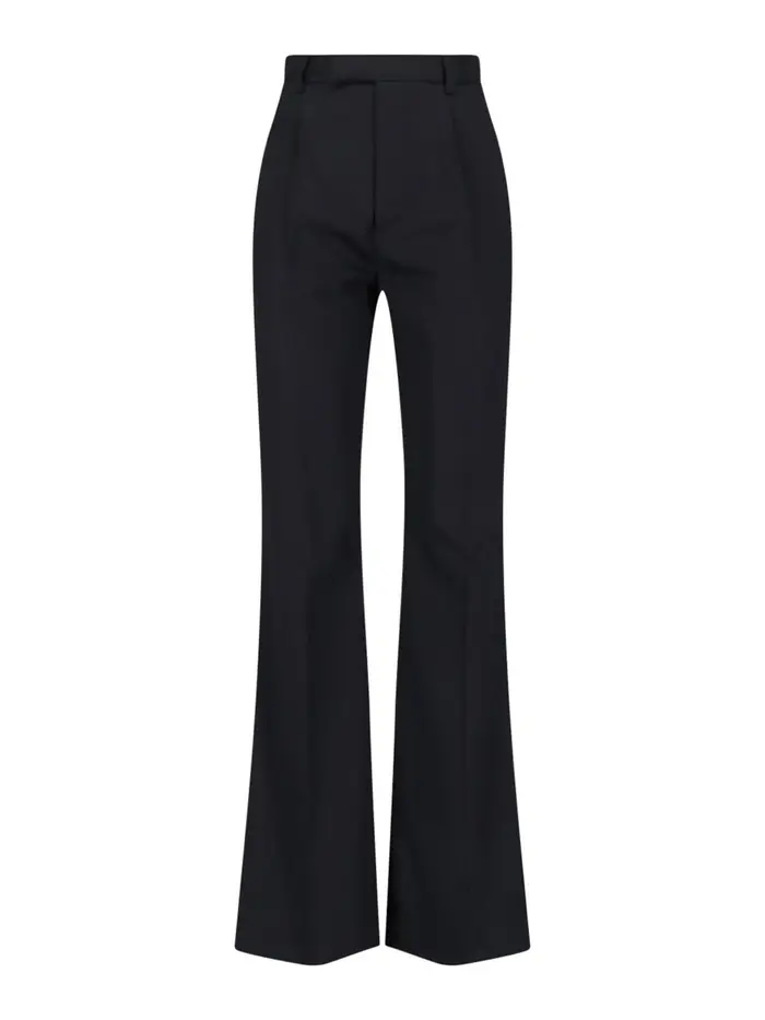 Vivienne Westwood Pantaloni Bootcut In Lana Vergine Nero
