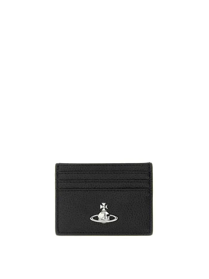 Vivienne Westwood Portacarte con logo Orb Nero