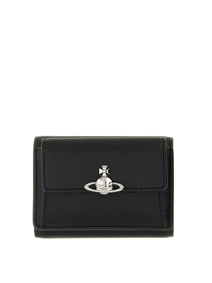 Vivienne Westwood Portafoglio piccolo con logo Orb Nero