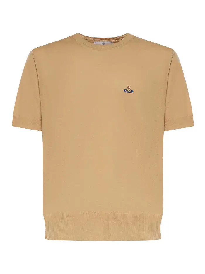 Vivienne Westwood T-shirt Alex in cotone con logo Beige