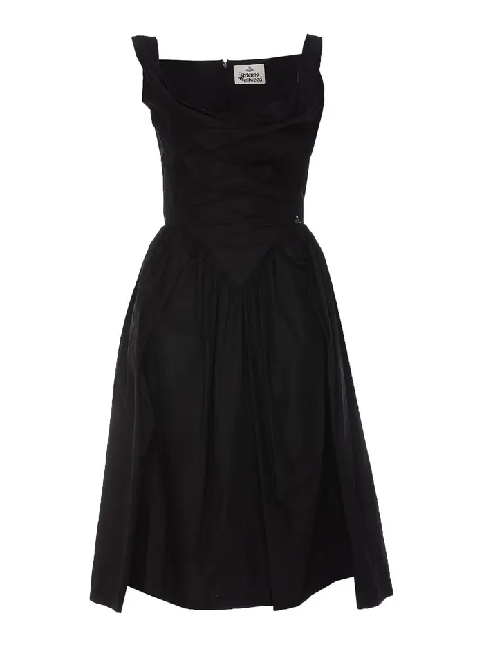 Vivienne Westwood Vestito della domenica con logo Nero