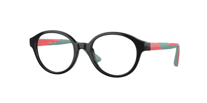 VOGUE EYEWEAR Bambino VY2025 W44 Montature da vista Nylon Nero Trasparente Rotonda Normale