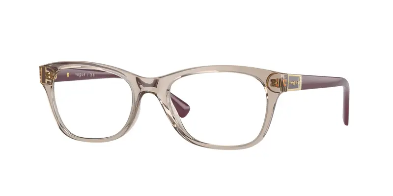 VOGUE EYEWEAR Donna VO5424B 2990 Montature da vista Iniettato Marrone Trasparente Pillow Normale