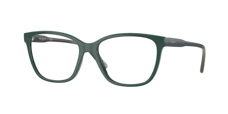 VOGUE EYEWEAR Donna VO5518 3050 Montature da vista Nylon Verde Trasparente Pillow Normale