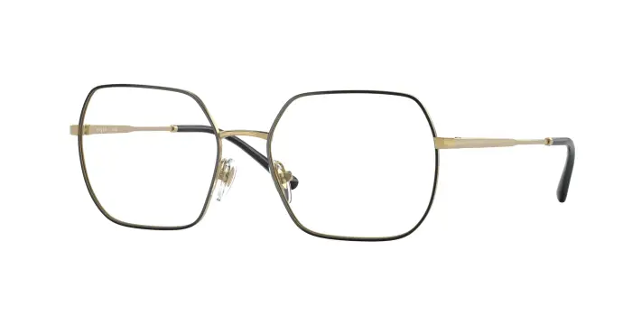 VOGUE EYEWEAR Donna VO4253 352 Montature da vista Metallo Nero/Oro Geometrica