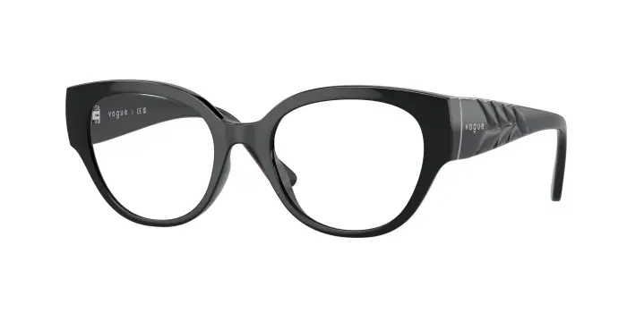 VOGUE EYEWEAR Donna VO5482 W44 Montature da vista Iniettato Nero Trasparente Pantos Normale
