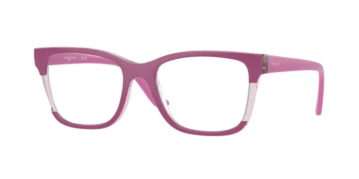 VOGUE EYEWEAR Donna VO5556 3142 Montature da vista Nylon Rosa Trasparente Squadrata Normale