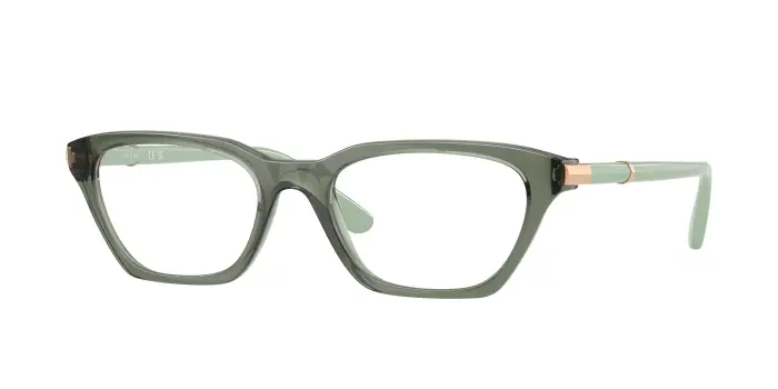 VOGUE EYEWEAR Donna VO5698 3086 Montature da vista Nylon Verde Trasparente Cat Eye Normale