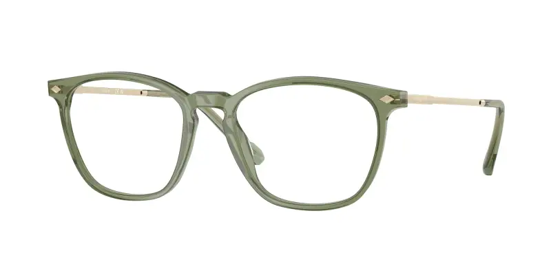 VOGUE EYEWEAR Uomo VO5614 3187 Montature da vista Acetato Verde Trasparente Pillow Normale