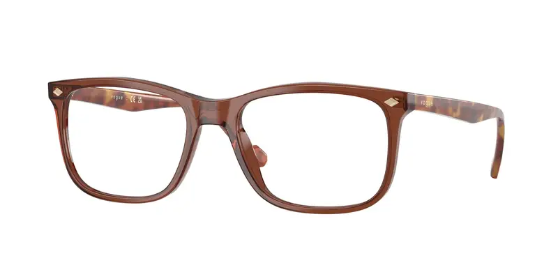 VOGUE EYEWEAR Uomo VO5617 3202 Montature da vista Acetato Marrone Trasparente Pillow Normale