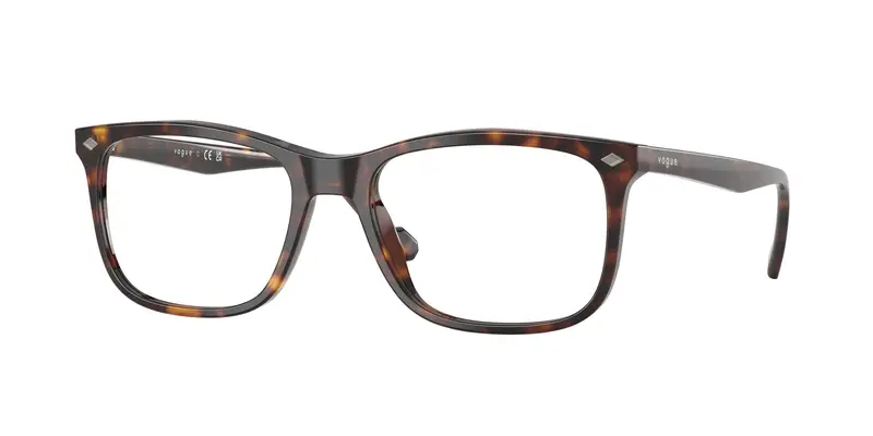 VOGUE EYEWEAR Uomo VO5617 W656 Montature da vista Acetato Marrone Trasparente Pillow Normale