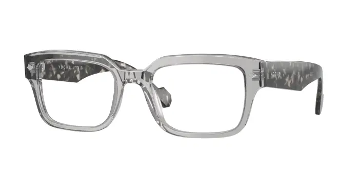 VOGUE EYEWEAR Uomo VO5491 2820 Montature da vista Acetato Grigio Pillow Normale