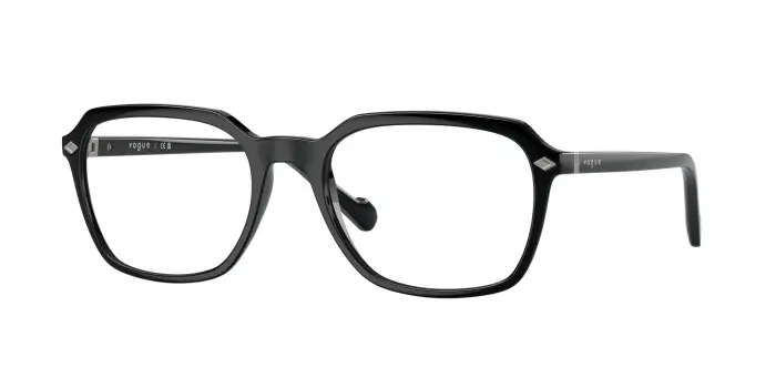VOGUE EYEWEAR Uomo VO5532 W44 Montature da vista Nylon Nero Trasparente Squadrata Normale