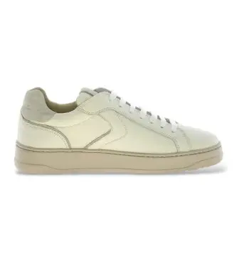Voile blanche per uomo 2017678 Sneakers in Pelle Layton 100 bianco sporco, Basso, Stringhe, Casual
