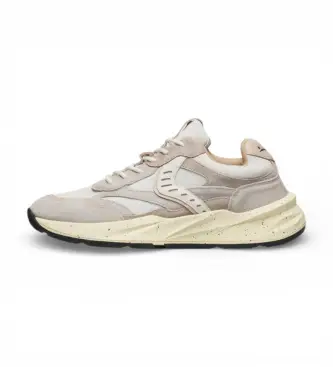 Voile blanche per uomo 2019075 Sneakers in pelle beige Club22, Basso, Stringhe, Casual