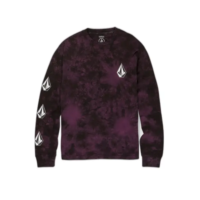 Volcom Maglietta a maniche lunghe per bambini Iconic Stone Dye Violet