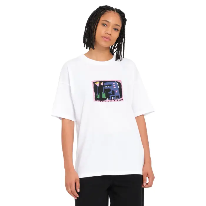 Volcom T-shirt da donna Ride The Blanc