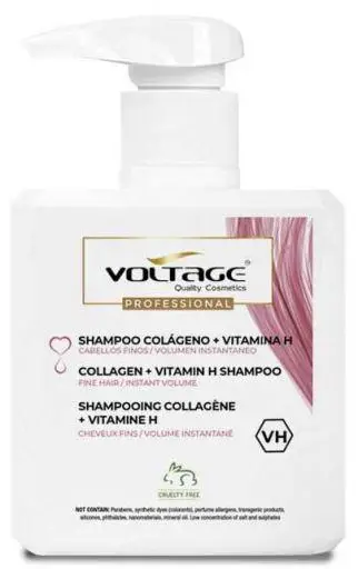 Voltage cosmetics Shampoo al collagene e vitamina H 500 ml