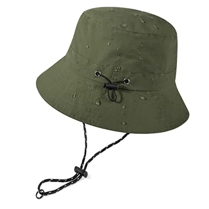 Voqeen Cappello da Pescatore Uomo Donna Anti UV Estivo Outdoor Traspirante e Impermeabile Unisex Pieghevole Cappello da Sole per Pesca