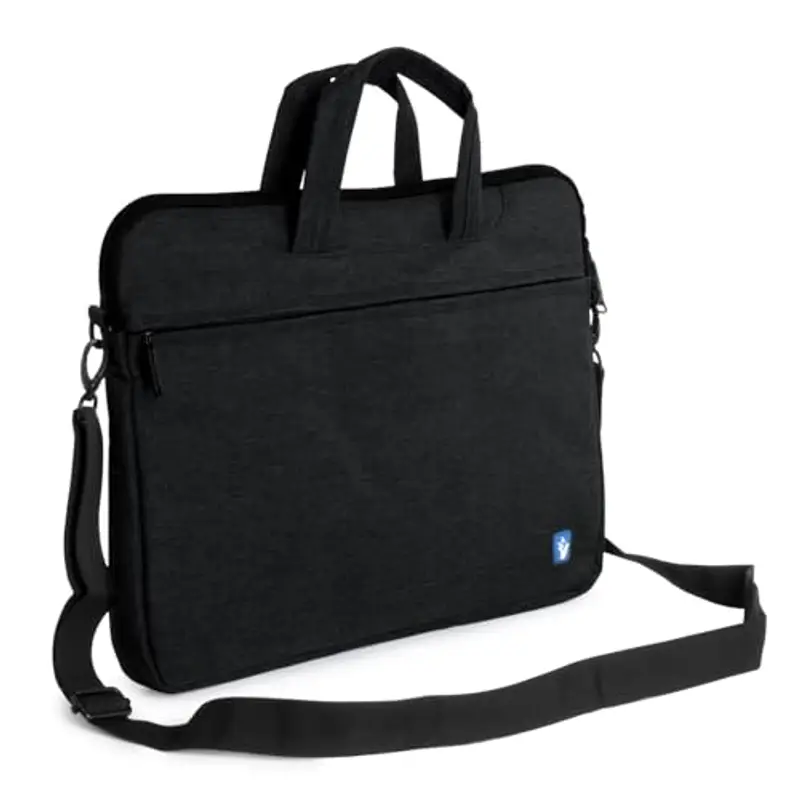VulTech Borsa Tracolla Laptop 15-15, 6", Custodia PC Compatibile con MacBook Pro/Air, HP, Lenovo, Dell, Asus – Vano Imbottito, Tasca