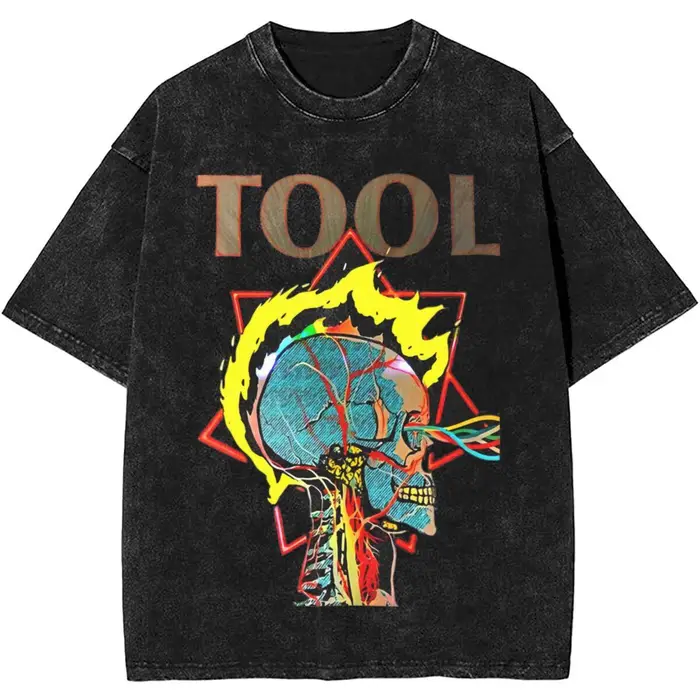 Uomo Donna Rock Tool Band Lateralus Heavy Metal Musica Vintage Lavato T-shirt Merch Cotone Top Abbigliamento Oversize XL