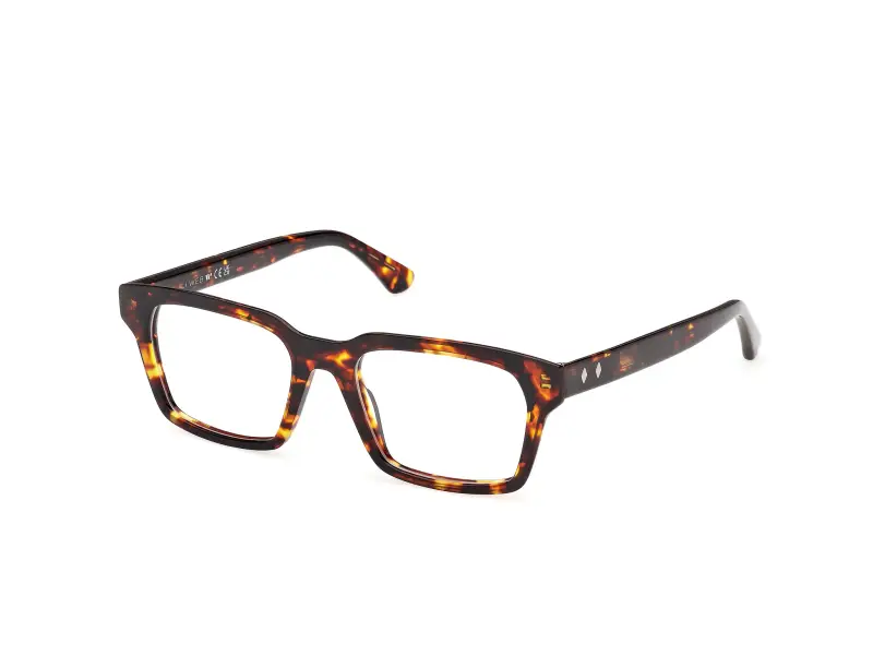 Web Uomo WE5459 055 Montature da vista Acetato Havana Squadrata Normale