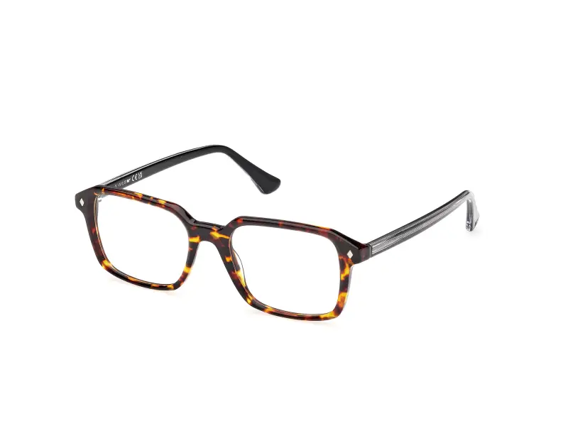 Web Uomo WE5463 056 Montature da vista Acetato Havana Squadrata Normale
