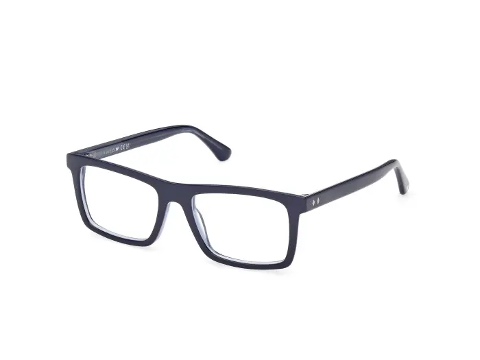 Web Uomo WE5471 092 Montature da vista Acetato Blu Squadrata Normale