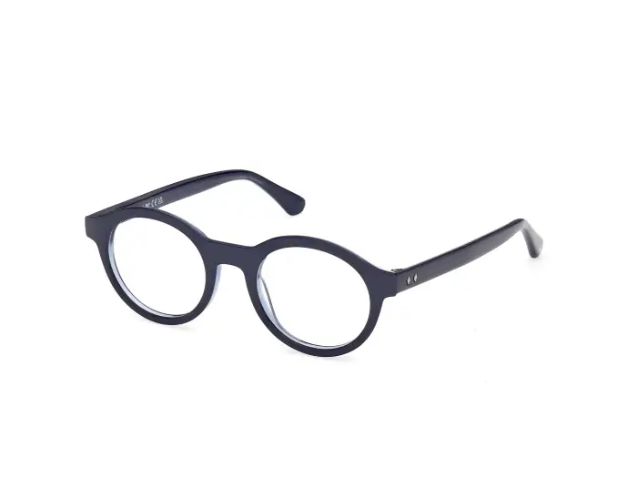Web Uomo WE5472 092 Montature da vista Acetato Blu Rotonda Normale