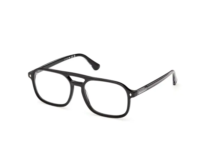 Web Uomo WE5473 005 Montature da vista Acetato Nero Squadrata Normale
