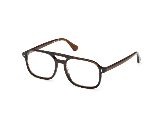 Web Uomo WE5473 052 Montature da vista Acetato Havana Squadrata Normale
